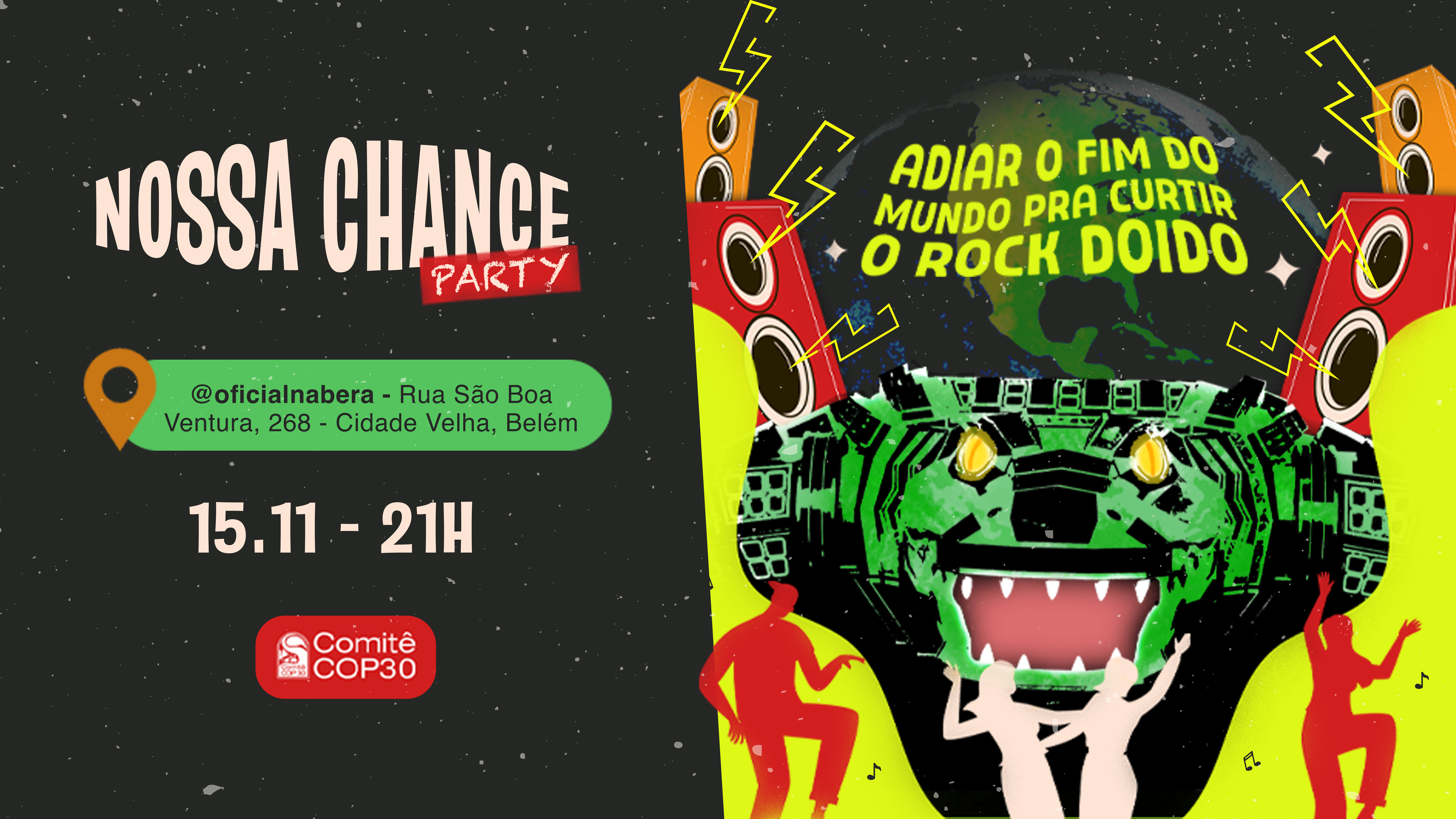 Félix Robatto, Mariza Black e DJs animam “Nossa Chance – A Festa”, celebração gratuita pela justiça climática em Belém durante a COP 30